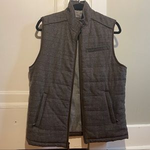 Jos A Bank Mens Wool Blend Brown Vest Size Small